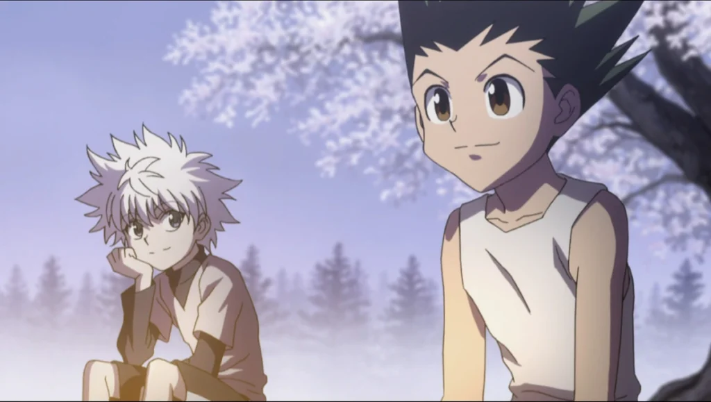 Killua admiring Gon