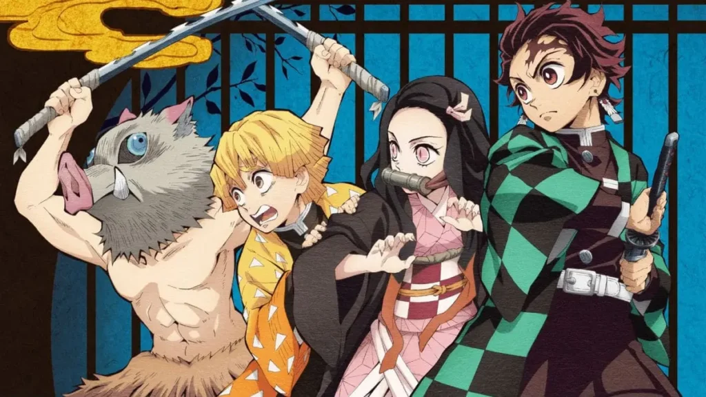 Demon Slayer Characters Tanjiro Nezuko Zenitsu Inosuke